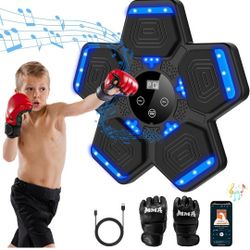 (274)
2024 Music Boxing Machine for Kids, Smart Bluetooth Boxing Machine with Boxing Gloves Wall Mounted, Music Boxing Target Workout Punching 