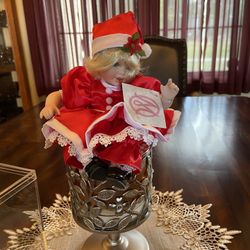 Marie Osmond Santa Baby Tiny Tot Doll 