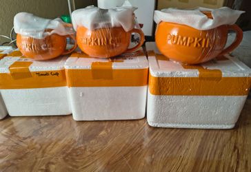 Pumpkin soup bowls