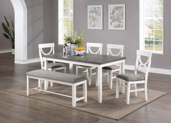 36x60 CASUAL TWO TONE DINING SET