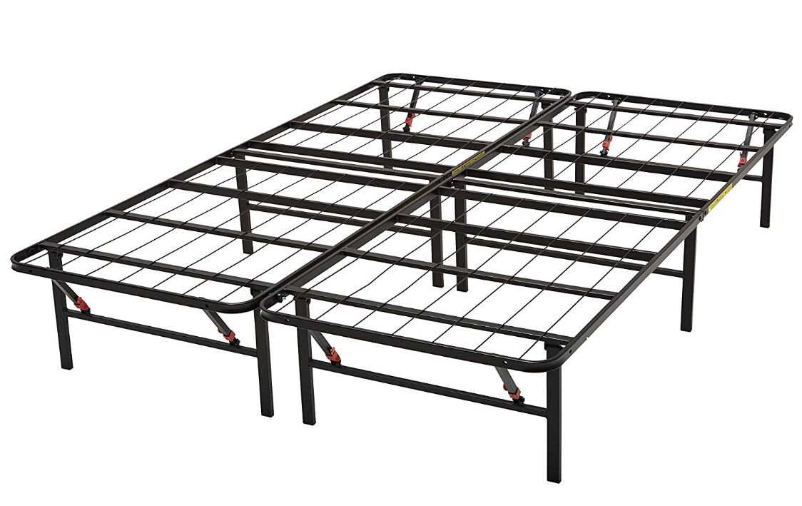 Metal queen platform bed frame