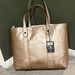 Frye Original Melissa Large Shopper Tote Bag COGNAC DB181 NWT $358