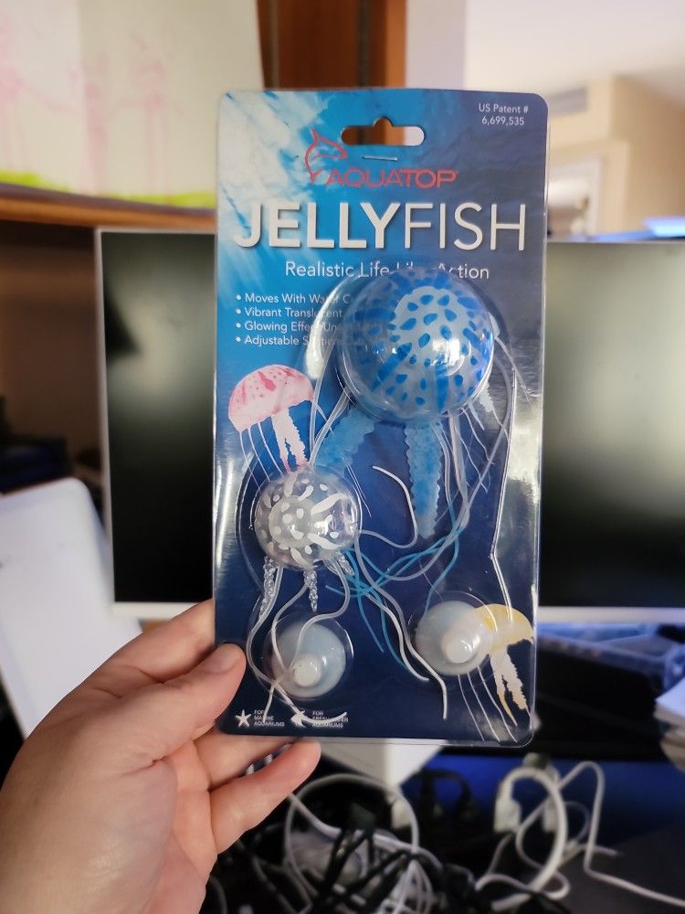 Aquatop Jellyfish 2 Pack Blue And White Brand New 
