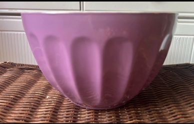 Purple Ceramic Mixing Bowl