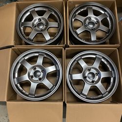 New 15 Inch Rays Style Rims Wheels 15x7 +35 (4x100)