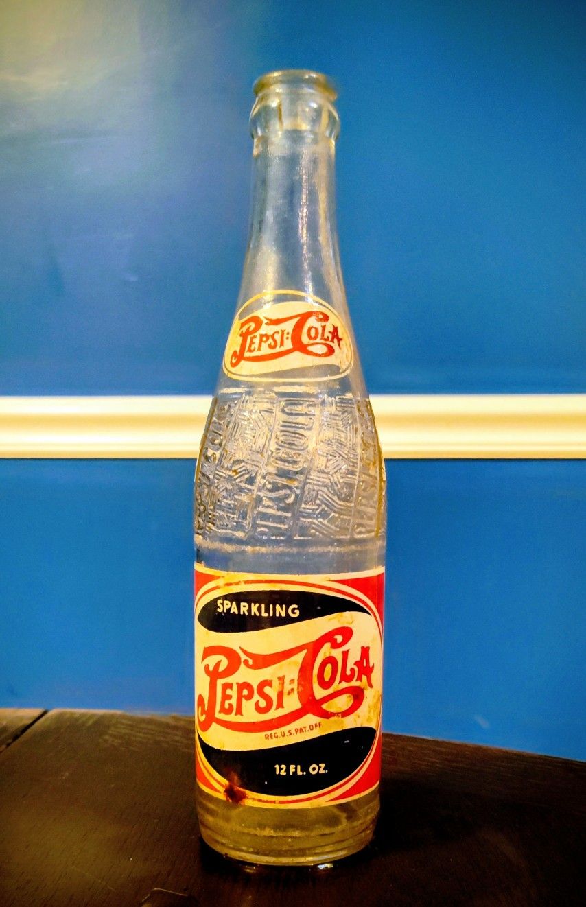 Pepsi- Cola Glass Bottle