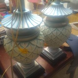 Antique Vintage Lamps In Very Good Shape Works Great