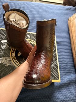 Ostrich boots