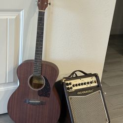 Ibanez Acoustic-Electric Guitar + Acoustic A20 Amp