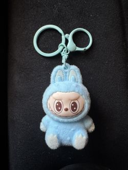 Blue Labubu Keychain