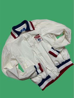 Vintage Coca-Cola USA 1980’s Olympic White Windbreaker Sports Jacket