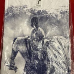 Unisex Made In Greece Greek Achilles Size Large T-Shirt Imported From Greece 