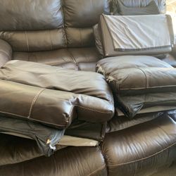 Two Large Sofas Recliners $50 Each
