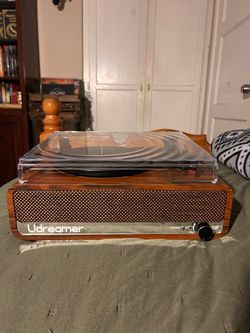Brown Record Player