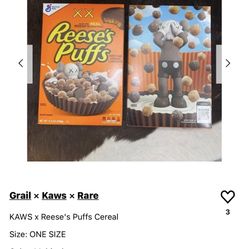 Kaws Cereal Box