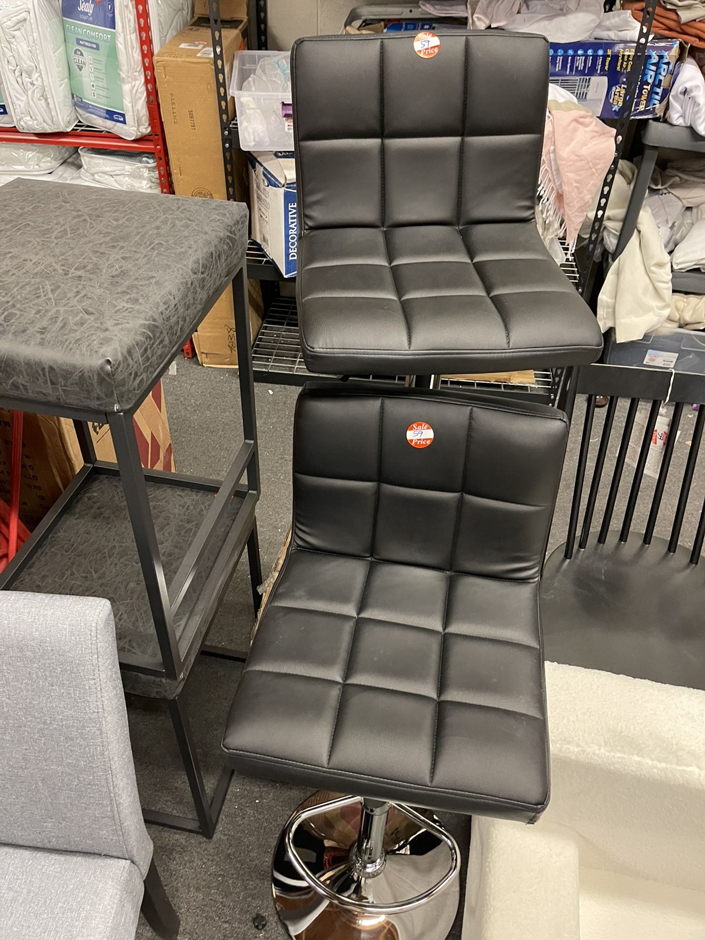Black Adjustable Bar Stool $59 Each