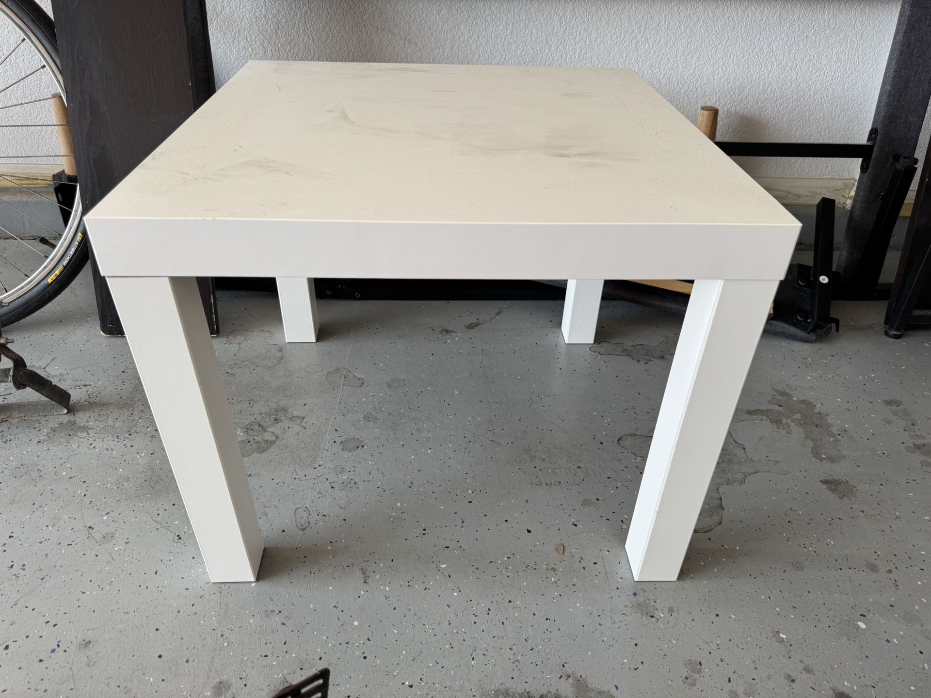 White IKEA End table
