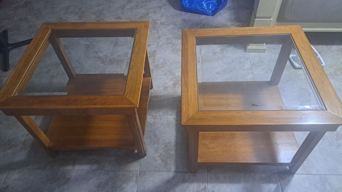 End Tables-solid wood (one pair)