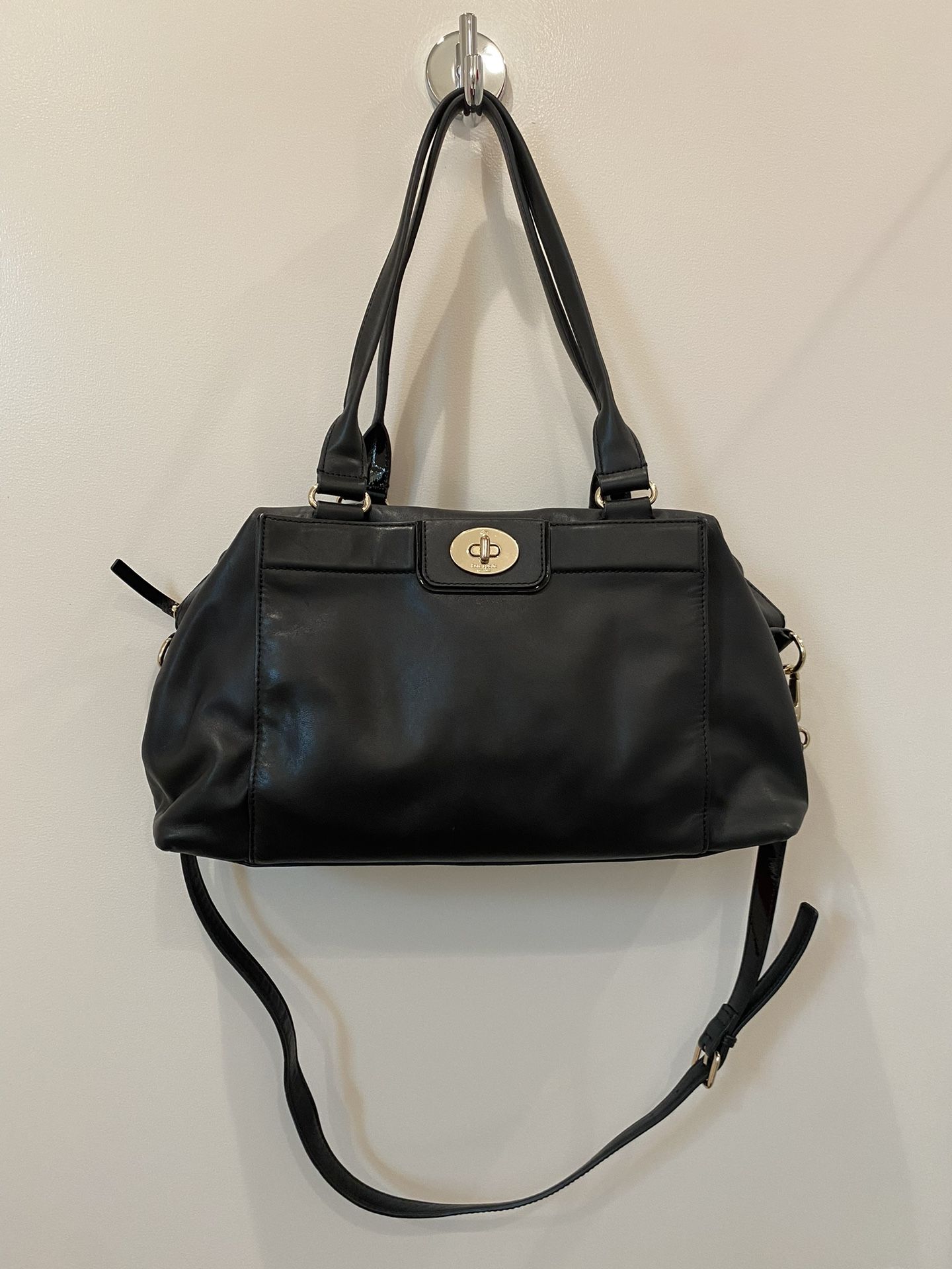 Kate Spade Black Tote W/ Shoulder Strap 