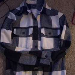 H&M Checkered Jacket Adult X Small 