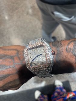 Cartier watch iced out