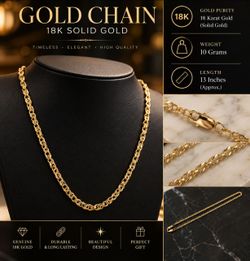 ✨ 18K GOLD CHAIN — 10 GRAMS ✨