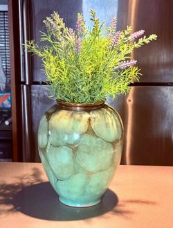 Vintage Carstens Tönnieshof West Germany Ceramic Vase – Green Glaze