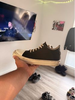 Rick Owens Low Top Leather Sneakers - Men’s Size 11