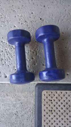 2- pesas de 8 libras cada una-16  libras total-