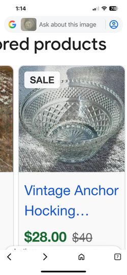 Vintage Glass bowls