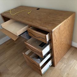 Desk Oak Wood