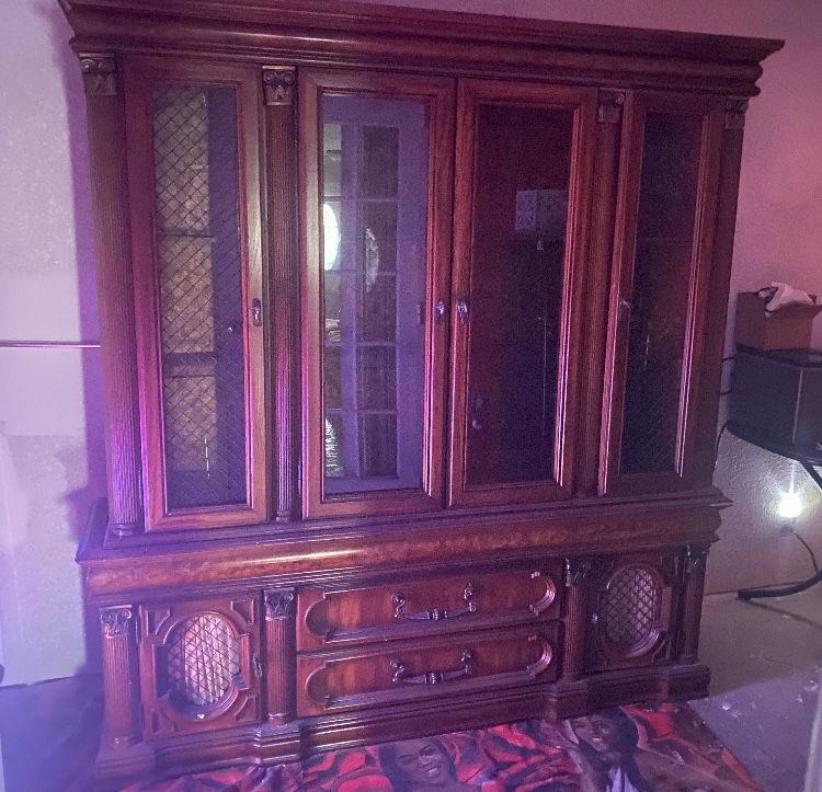 Oak China Cabinet Price Negotiable