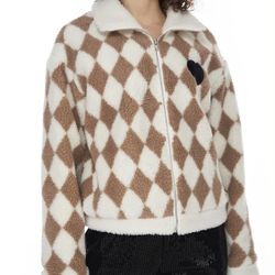 NWOT: Love & Diamonds Sherpa Jacket