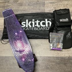 Skitch Purple Galaxy Skateboard Set