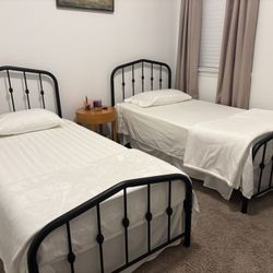 Pair Of Twin Beds.