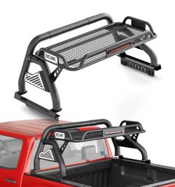 YZONA 56"-59.8" Width Truck Sport Roll Bar W/Cargo Basket For Canyon/Colorado