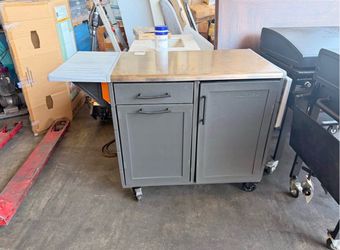 Outdoor Utility Table, Cabinet