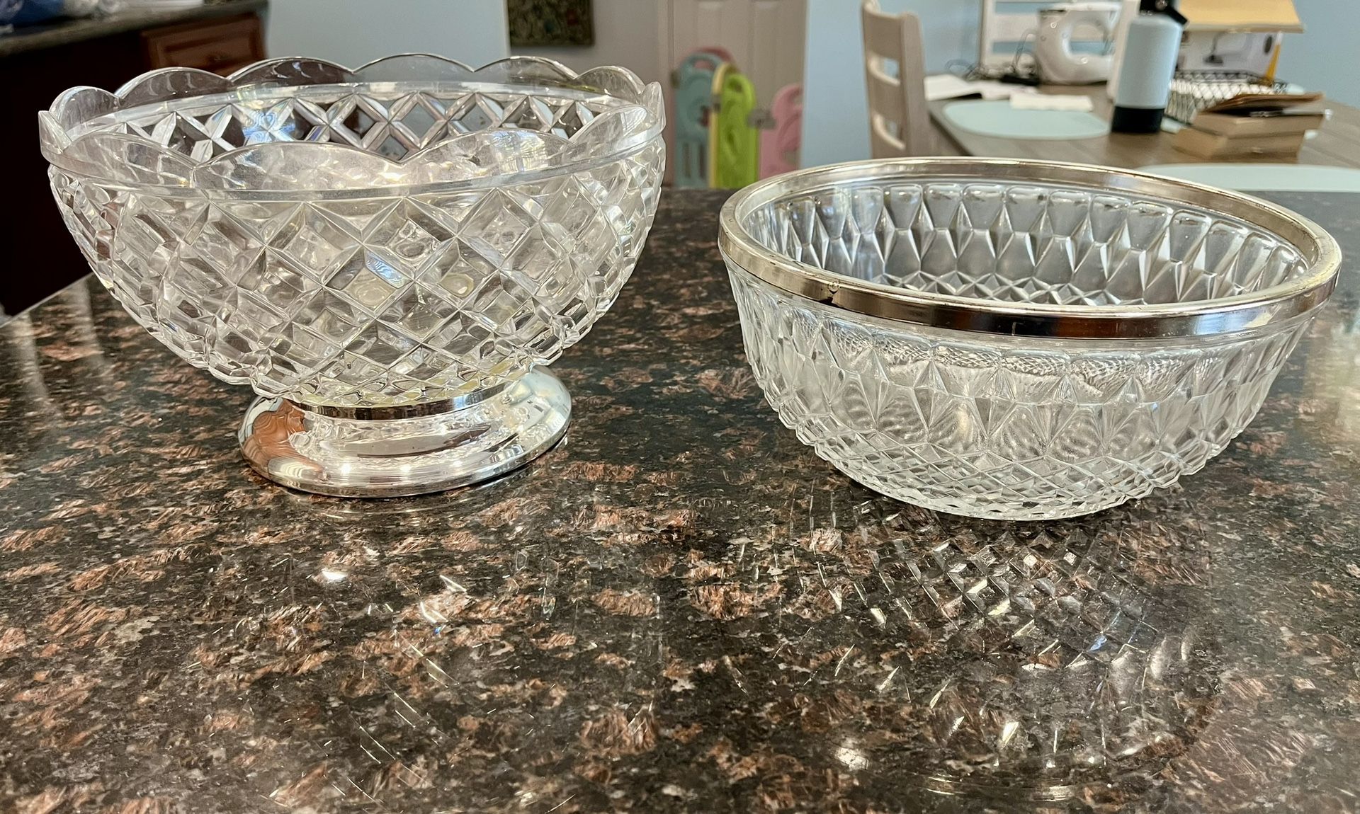 Cut Glass Serving Bowls