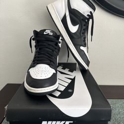 Size 13 - Air Jordan 1 Retro OG High Black White 2.0