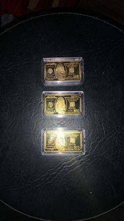 24k plated bars