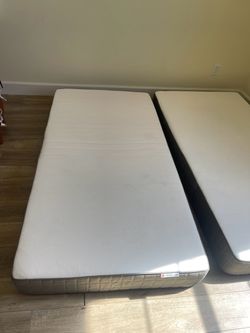 Two twin mattresses