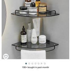 Corner Glass Shelf For Bathroom 