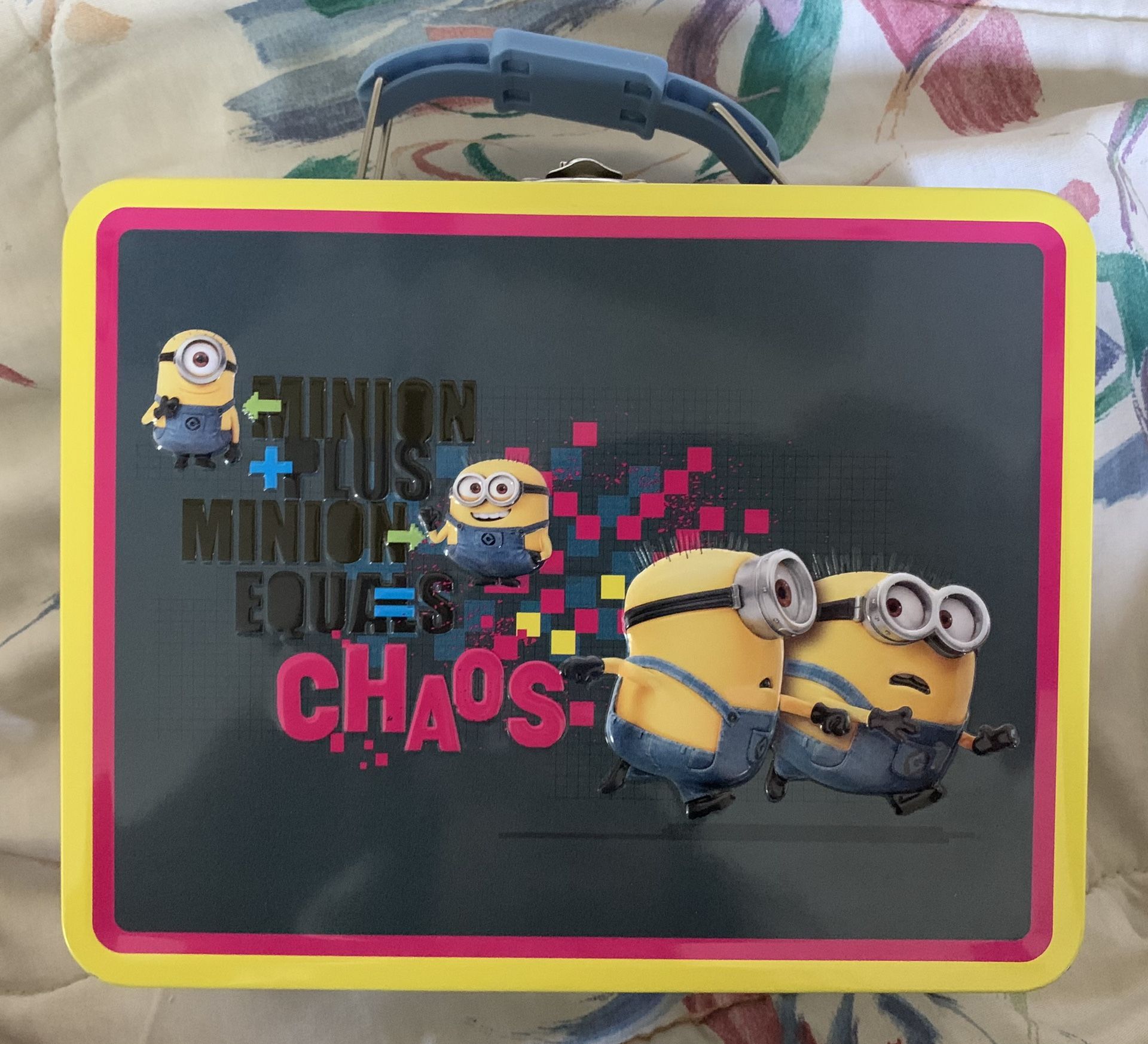 Minion Plus Minion Equals Chaos Tin Lunchbox Despicable Me