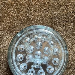 Vintage 3-Piece Heavy Glass Smoking Ashtray Set – Excellent Condition