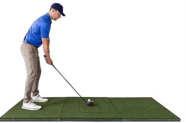 TrueBirdie Beaver Tail Double Wide Golf Simulator Mat – 4′ × 8′