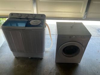 Washer and Compact Dryer Set