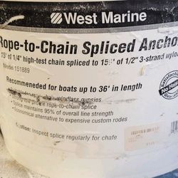 Anchor chain and rope