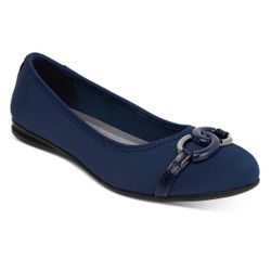 Karen Scott Womens Amandaa Neoprene Slip-on Ballet Flats
