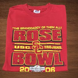 ROSE BOWL GAME “THE GRANDADDY OF THEM ALL” USC TROJANS 2006 T-SHIRT XXL