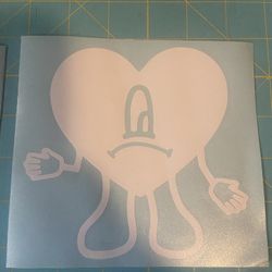 bad bunny car decal / window decal 